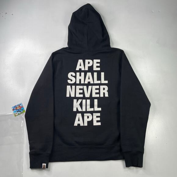 BAPE “Ape Shall Never Kill Ape” Pullover Hoodie Size S - Picture 2 of 10